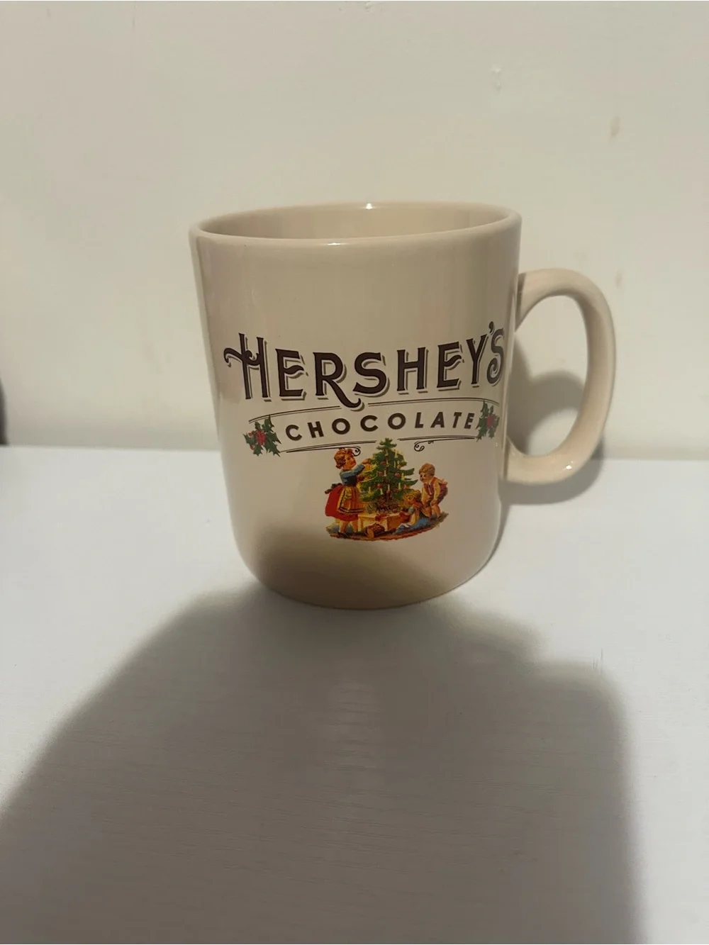 Hershey's Chocolate Jumbo Vintage Ceramic Mug - Cream